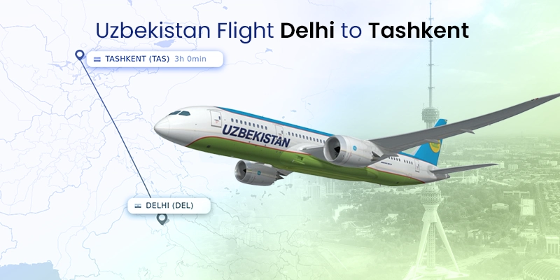 Uzbekistan Flight Delhi to Tashkent